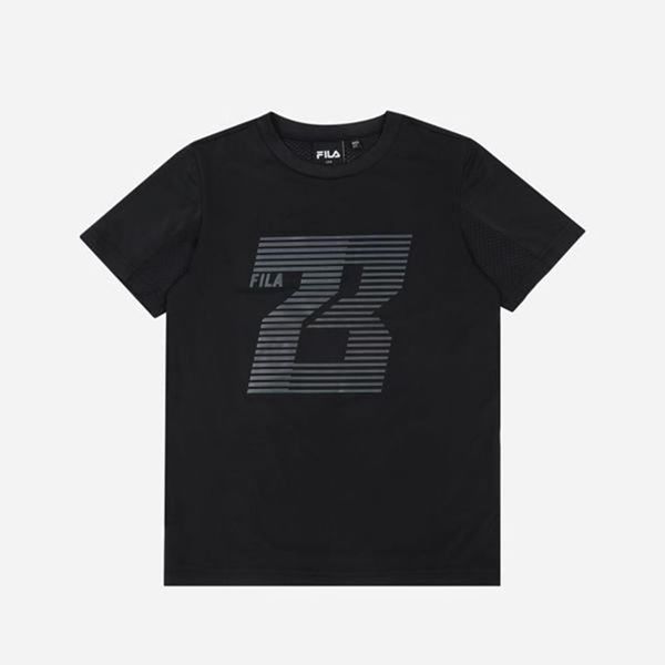 Camisetas Manga Corta Fila Niños Negras - Speed 73 S/S - España 824051SKU